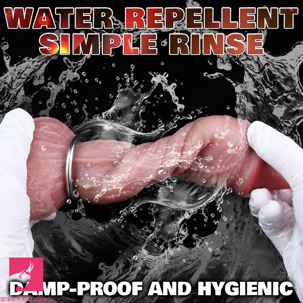 8.45in Ovipositor Platinum Silicone Dildo Soft Realistic Silicone Anal Trainer