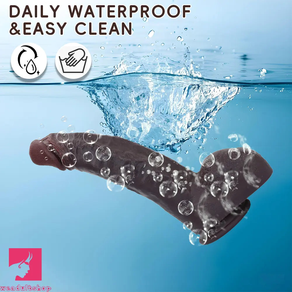 12.2in Real Feeling Skin Silicone Soft Big Dildo For Hands-Free Erotic Pleasure