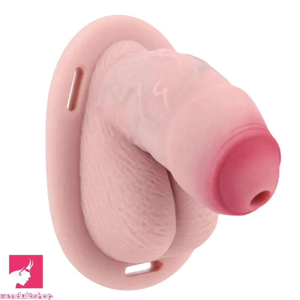 4.72in Real Hollow Chastity Cage Dildo Cock Masturbator Erotic Cock Love
