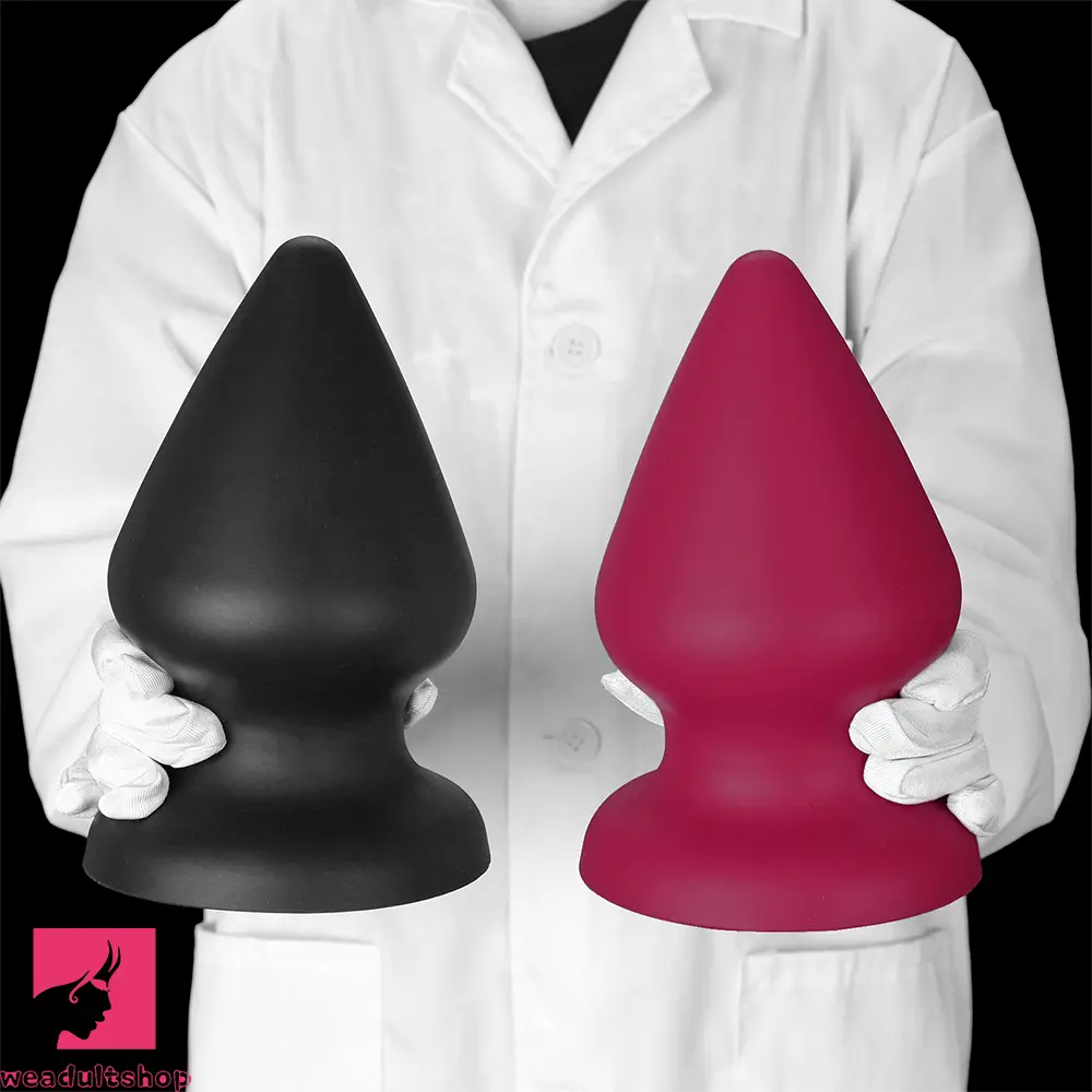 2.87in 3.66in 4.33in 5.51in 6.29in 7.28in Conical Round Pointed Anal Plug Dildo