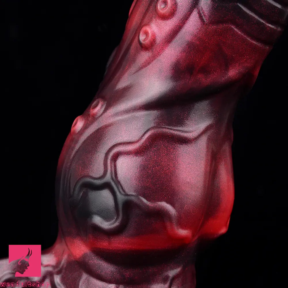 5.98in 7.09in Silicone Tentacle Cock Sleeve Knot Vibrating Hollow Dildo