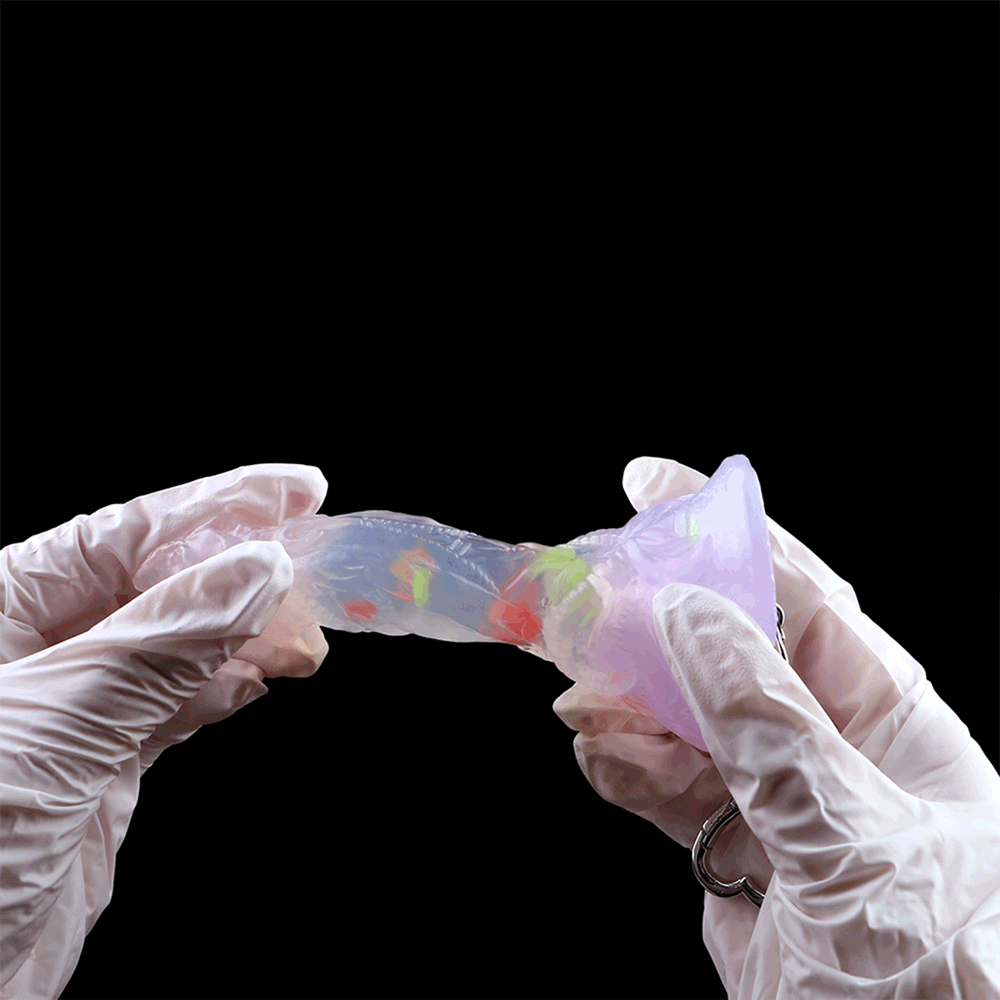 4.72in 5.9in 7.08in 8.66in Silicone Fantasy Soft Women Dildo With Key Chain