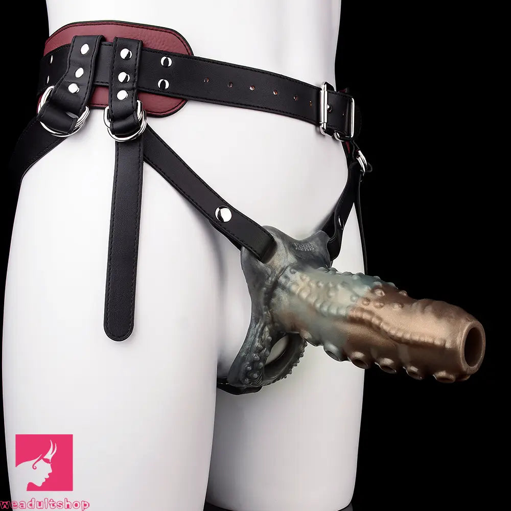 4.02in 4.76in 6.06in 6.69in Tentacle Strap on Hollow Penis Sleeve Dildo