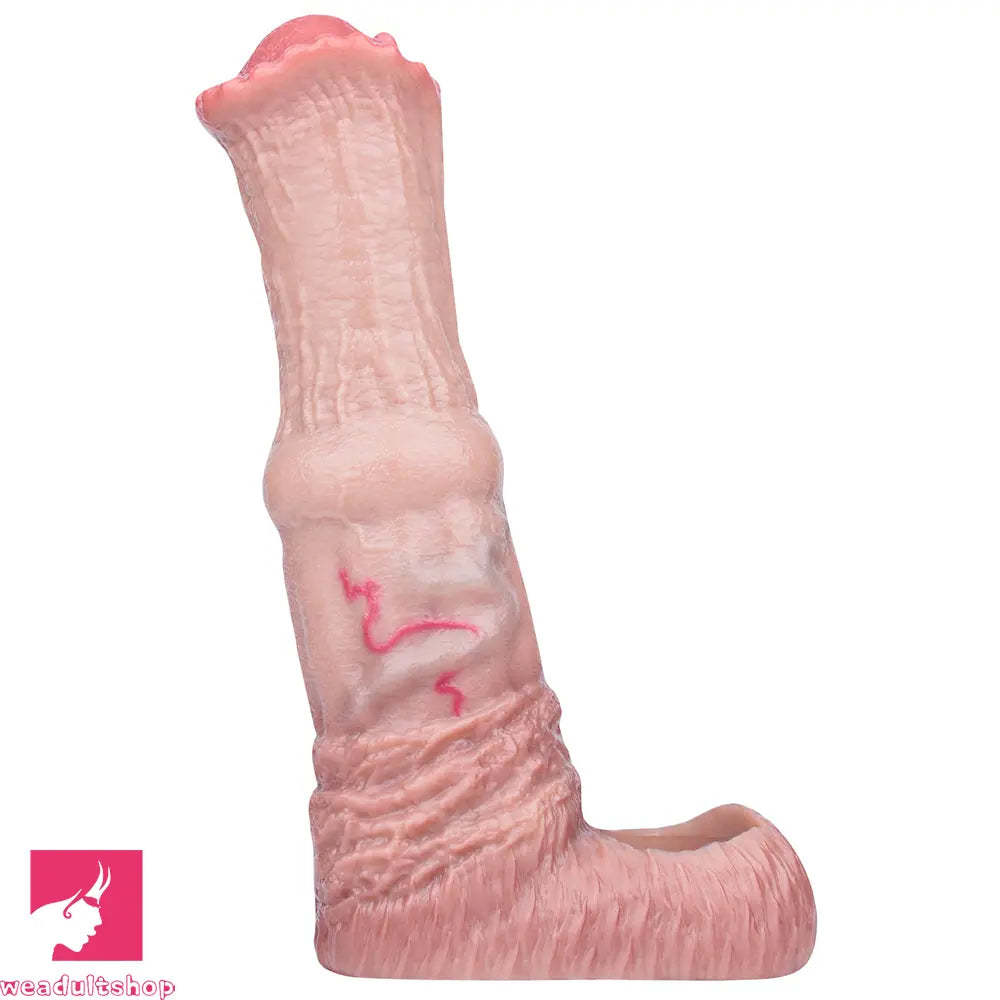 6.1in 7.71in Horse Penis Dildo Sleeve Realistic Skin Stem Pulse Cock Sleeve