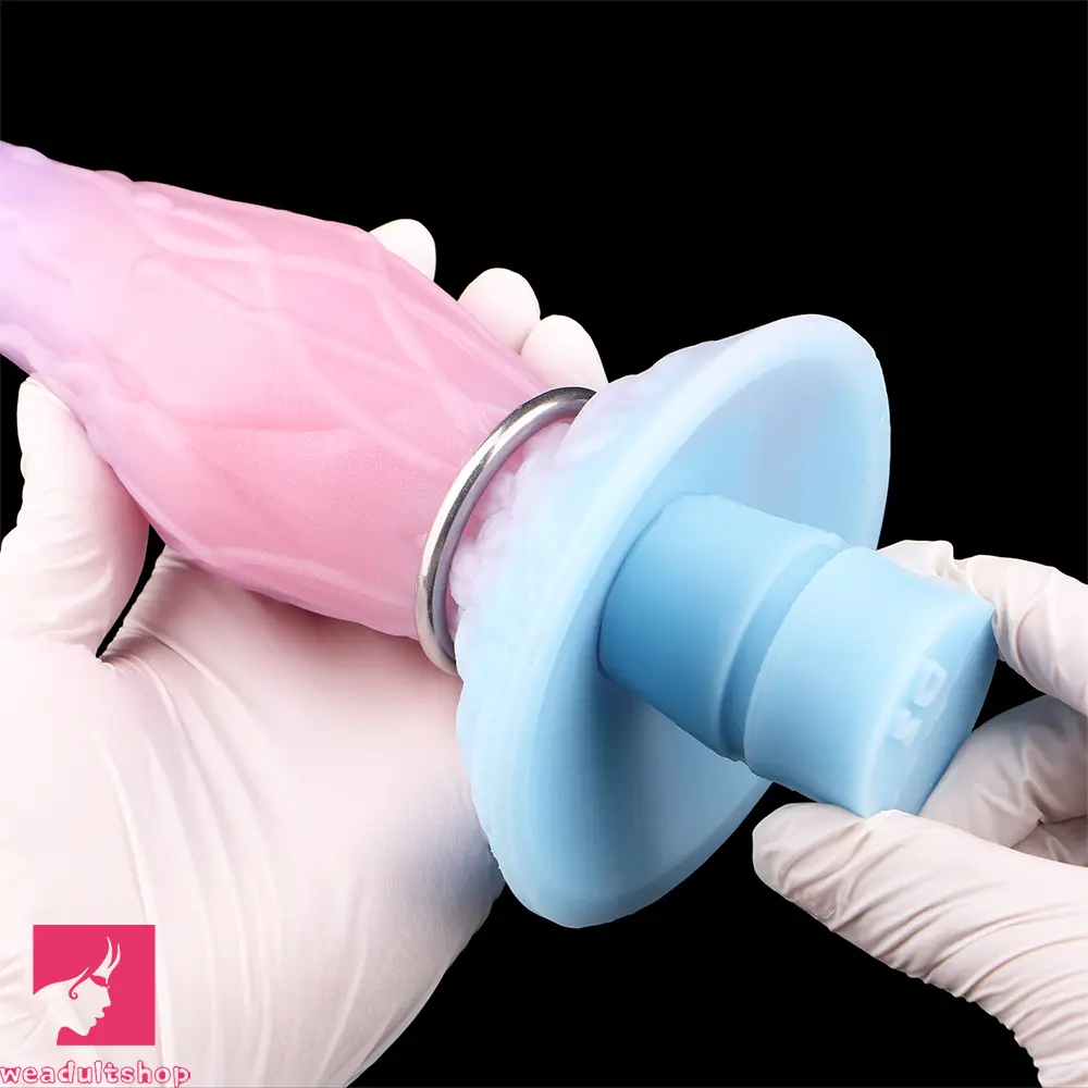 8.3in Inflatable Silicone Soft Fantasy Dildo Adult Toy For Gay Men Cock