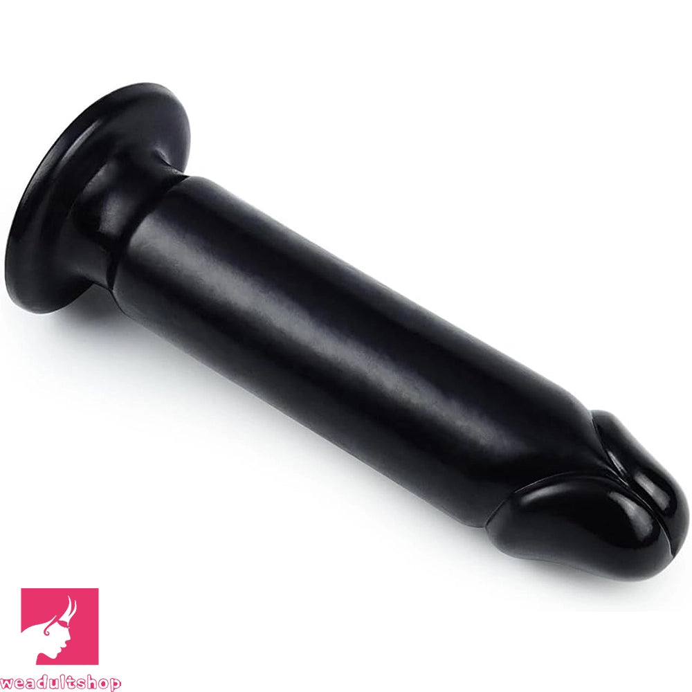8.66in Big Black PVC Dildo Penis Big Suction Cup Adult Clitoral Stimulator