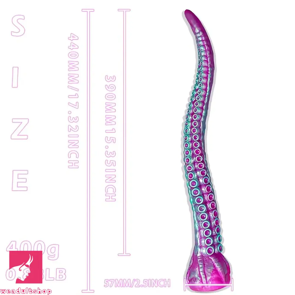 17.32in Starlight Tentacle Monster Shaped Animal Silicone Huge Long Dildo