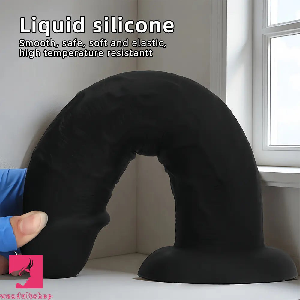 9.05in 10.03in 11.02in Thick Eggless Silicone Penis Dildo Adult For Couples