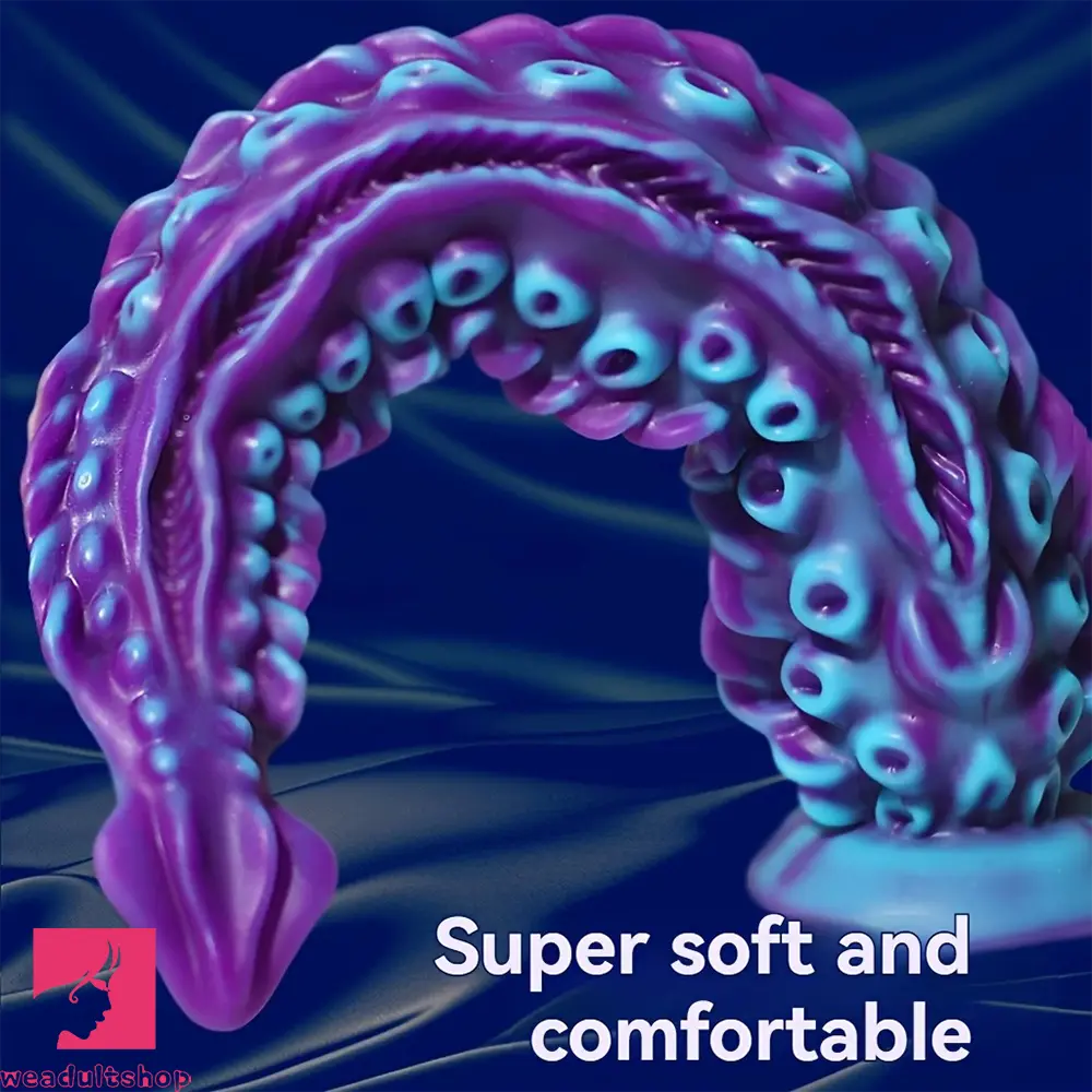 7.09in 9.06in Alien Octopus Tentacle Silicone Fantasy Reusable Odd Dildo