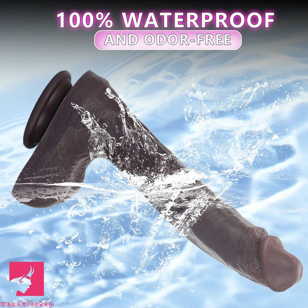 10.56in Dual Density Silicone Huge Thick Curved Dildo Manual Couples Fun Toy