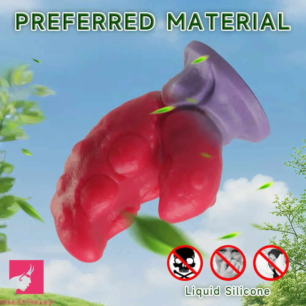 5.91in Fantasy Silicone Soft Dildo Odd Crab Claw Cock With Raised Spikes