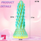 7.7in Dragon Design Spiked Silicone Dildo Monster Butt G Spot Massager