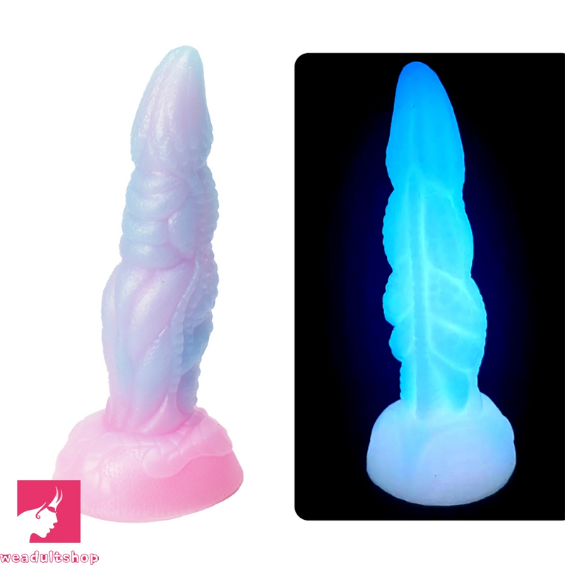 7.67in Luminous Soft Silicone Monster Dildo Sex Toy For Women Prostate