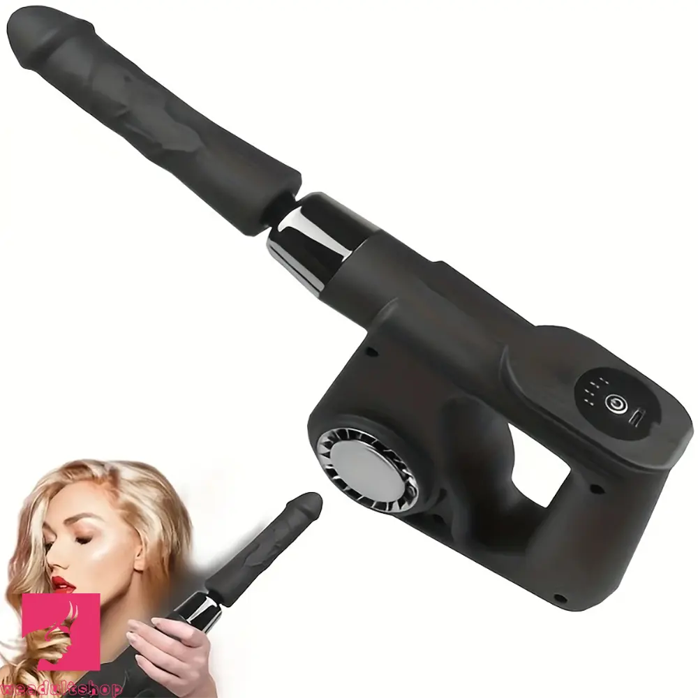 14.57in Sex Machine Dildo Handheld Thrusting Dildo Multiple Adjustments