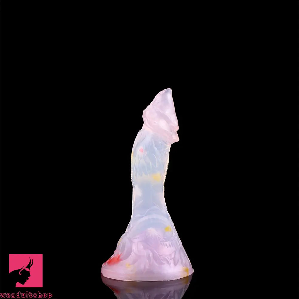 4.72in 5.9in 7.08in 8.66in Silicone Fantasy Soft Women Dildo With Key Chain