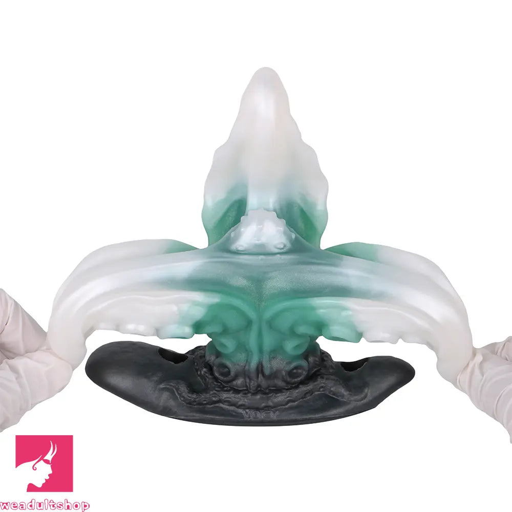 4.25in 5.15in 6.22in Odd Anchor Strap on Vibrating Mouth Gag Tentacle Dildo