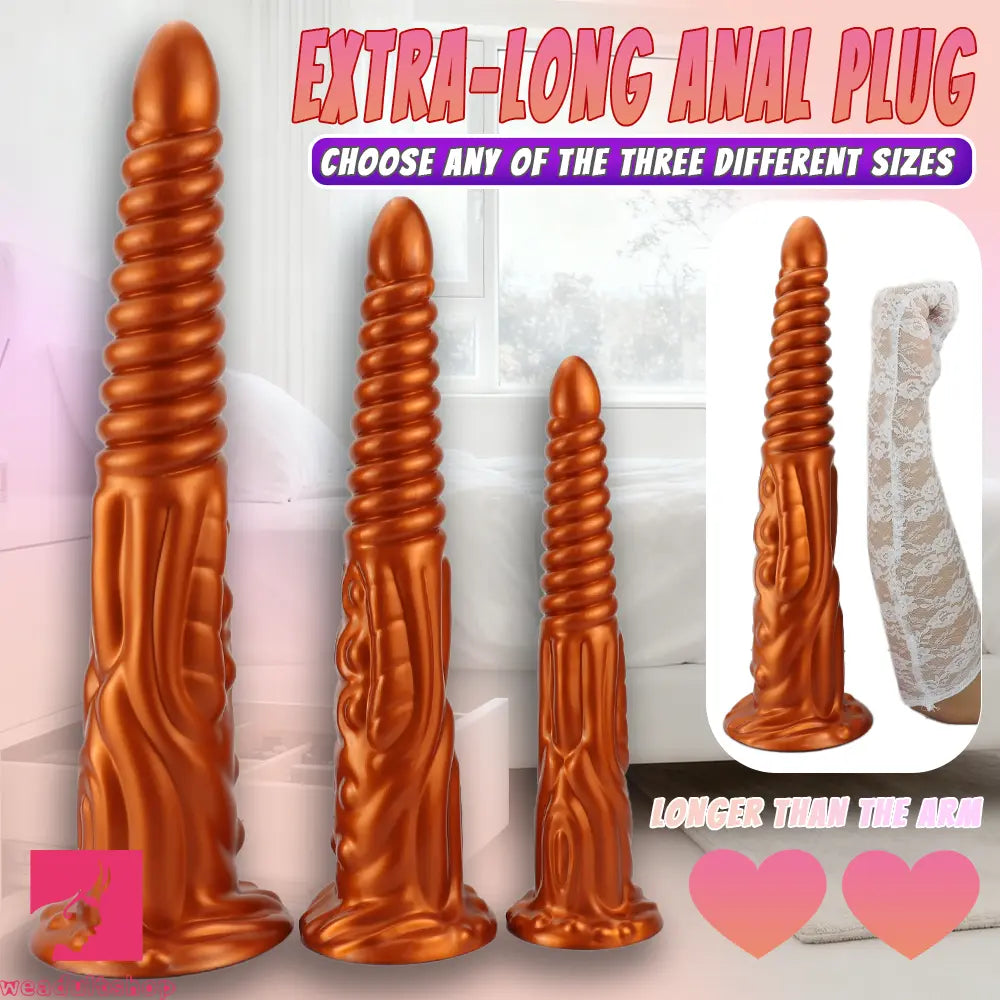 11.02in 14.17in 17.71in Tentacle Long Huge Fantasy Dildo Durable Manual Toy