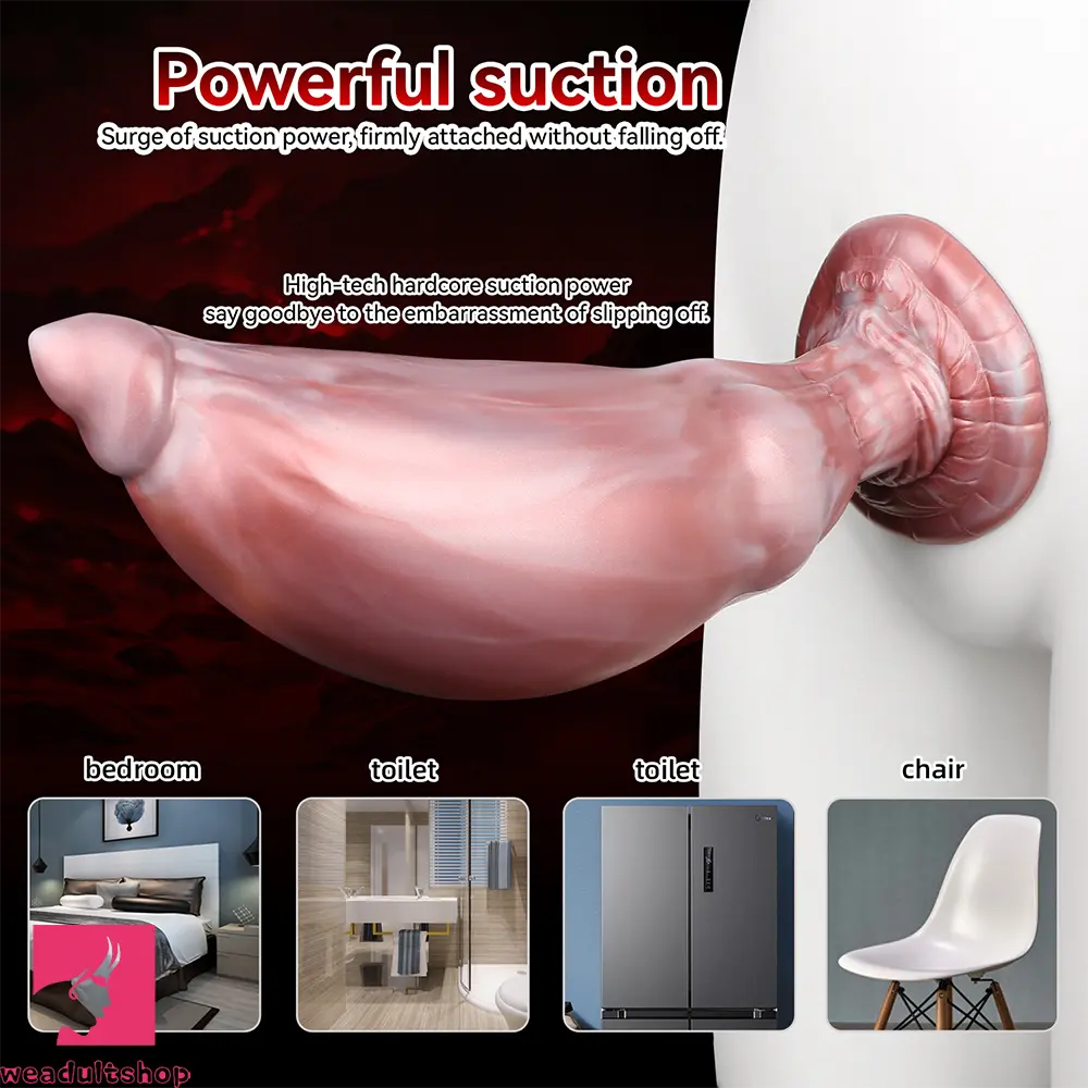 9.05in Inflatable Detachable Dual Layer Dildo High Elasticity Anal Sex Toy