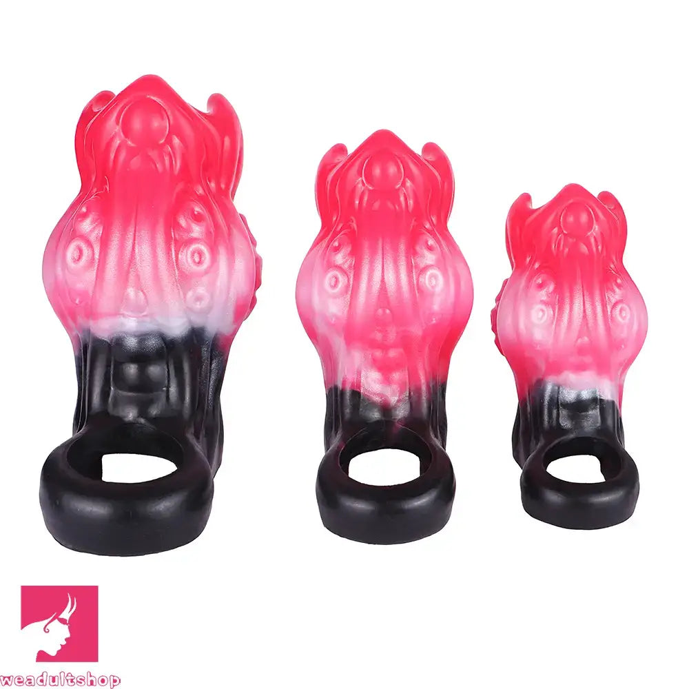 4.4in 5.11in 5.86in Fantasy Tentacle Silicone Dildo Sleeve Crown Top Quality