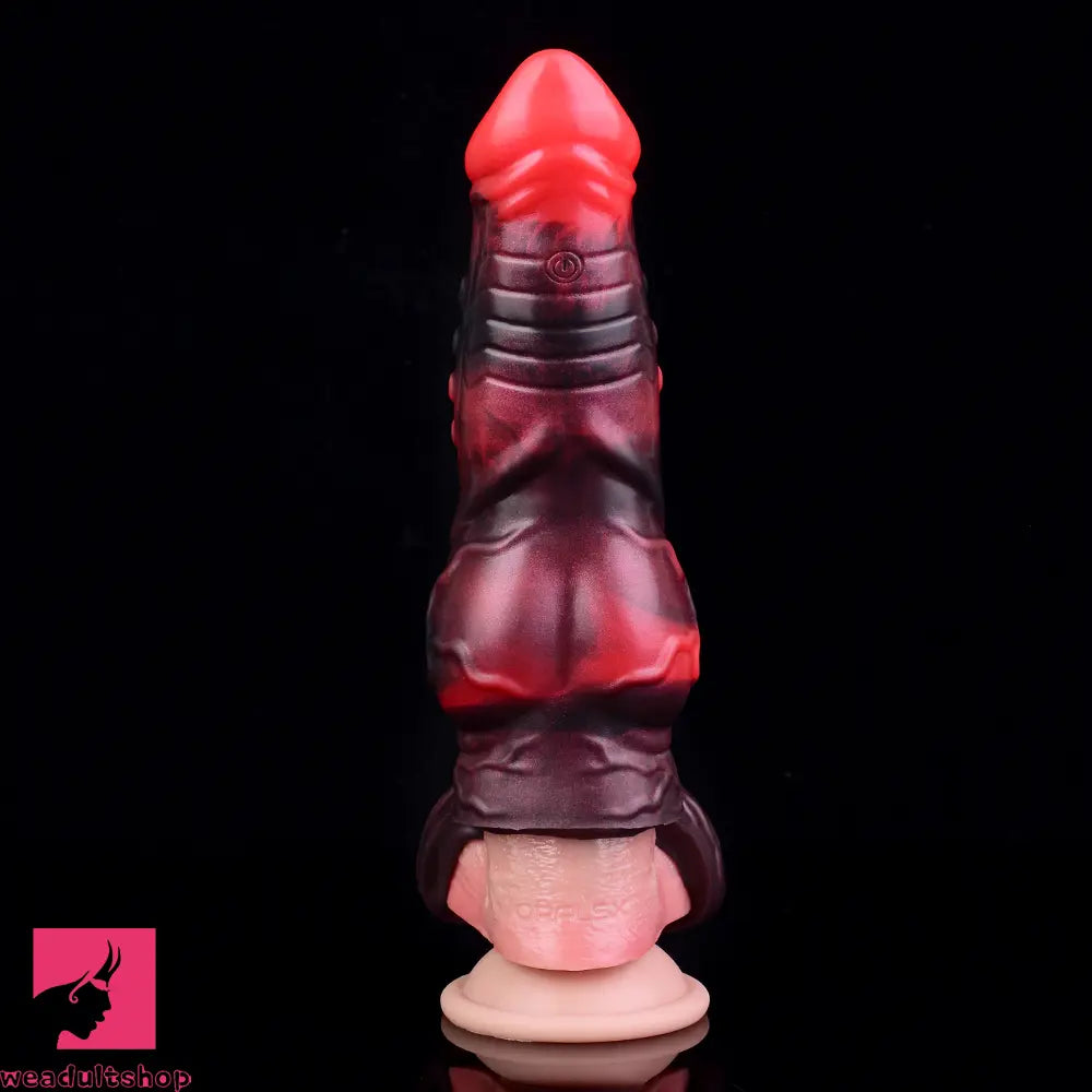 5.98in 7.09in Silicone Tentacle Cock Sleeve Knot Vibrating Hollow Dildo