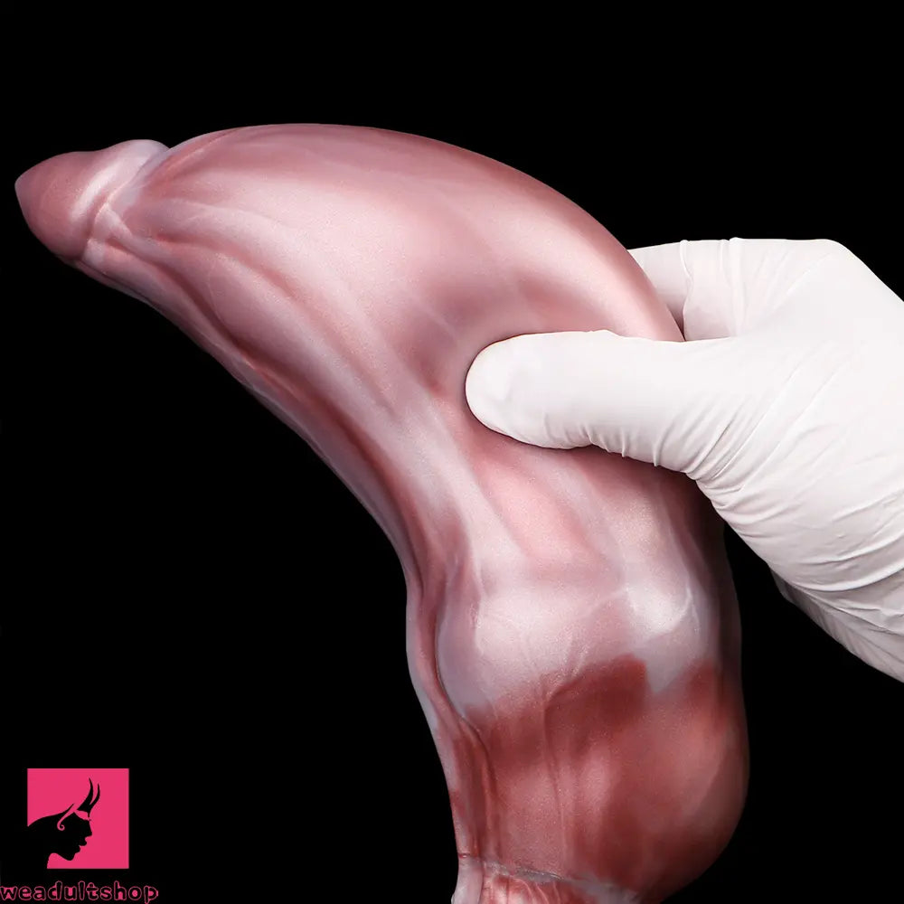 9.05in Inflatable Detachable Dual Layer Dildo High Elasticity Anal Sex Toy