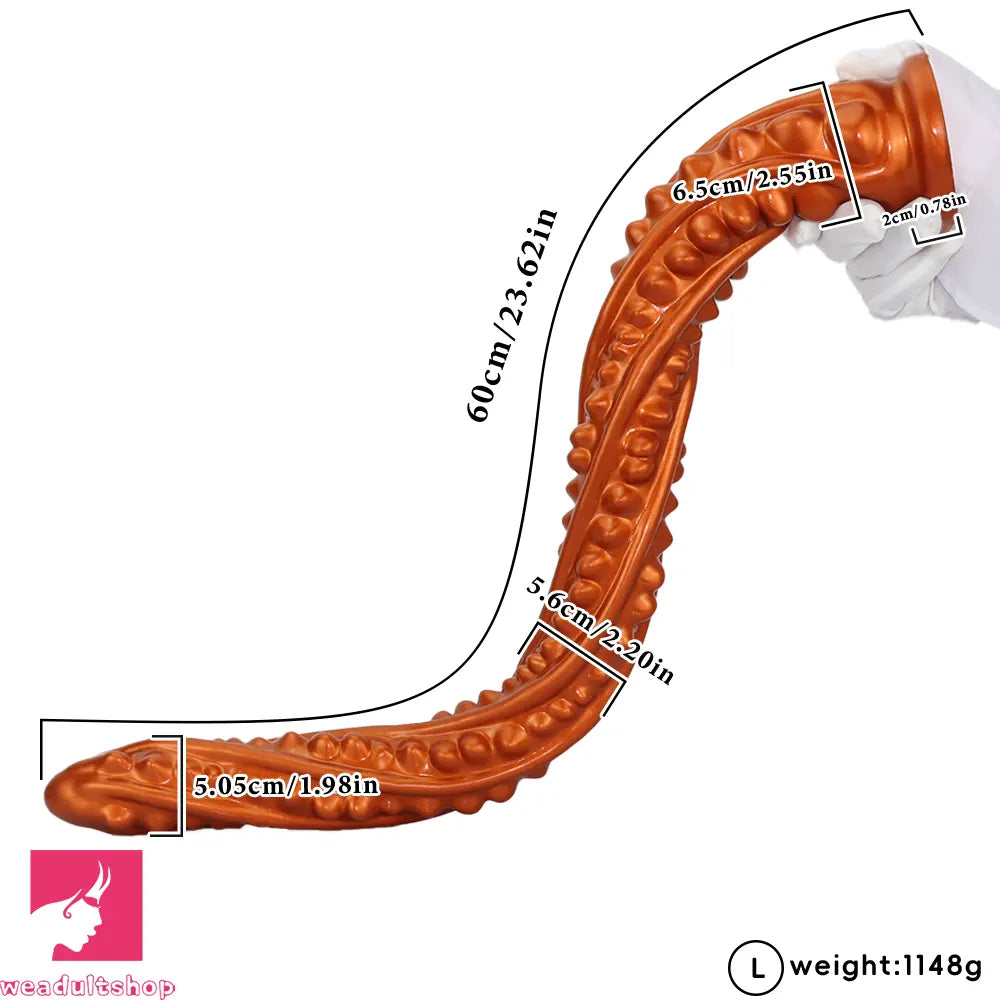 15.74in 23.62in Oversized Barbed Long Anal Butt Plug Dildo Insert Sex Toy