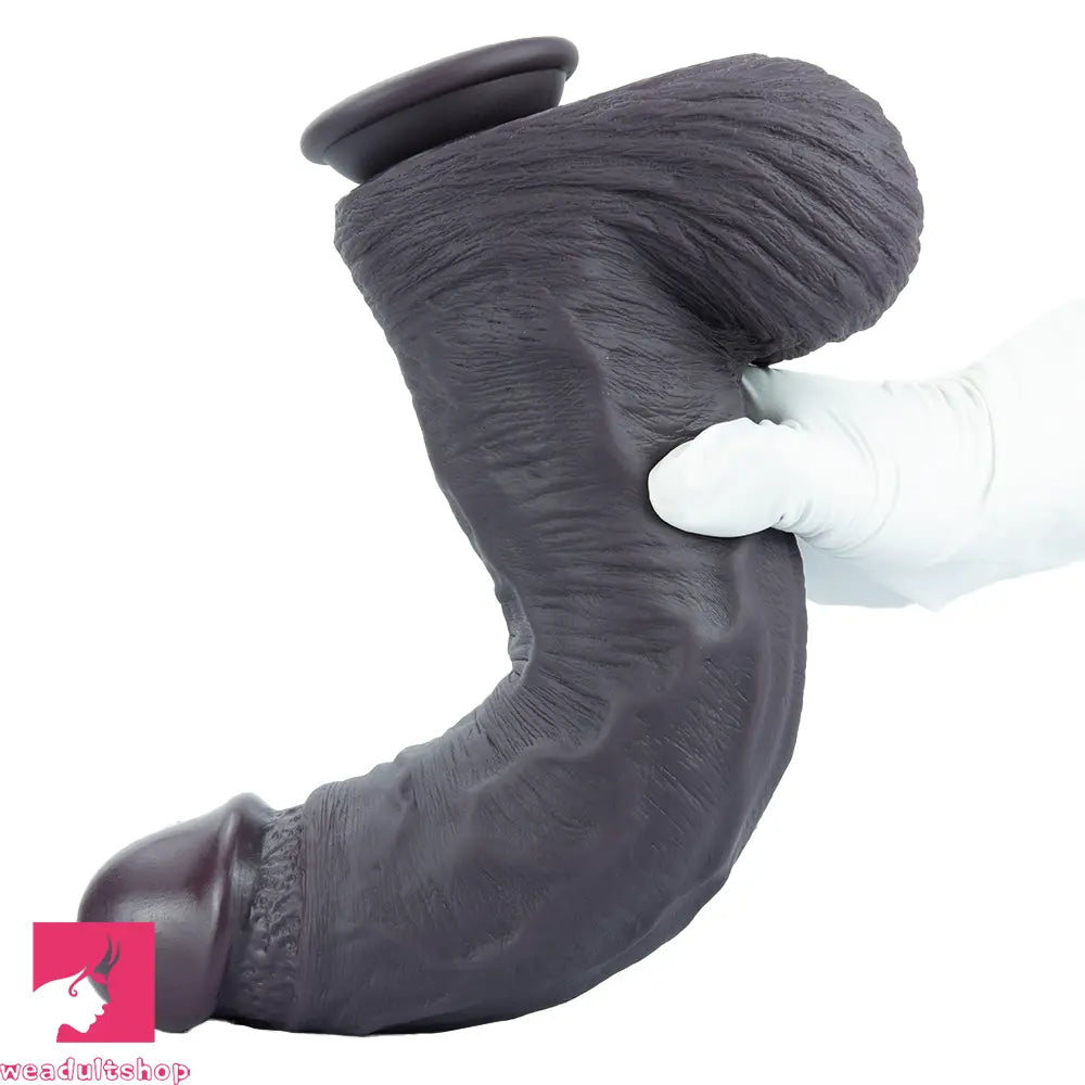 12.99in Huge Thick Lifelike Silicone Dildo Stimulate Solo Play Accessory