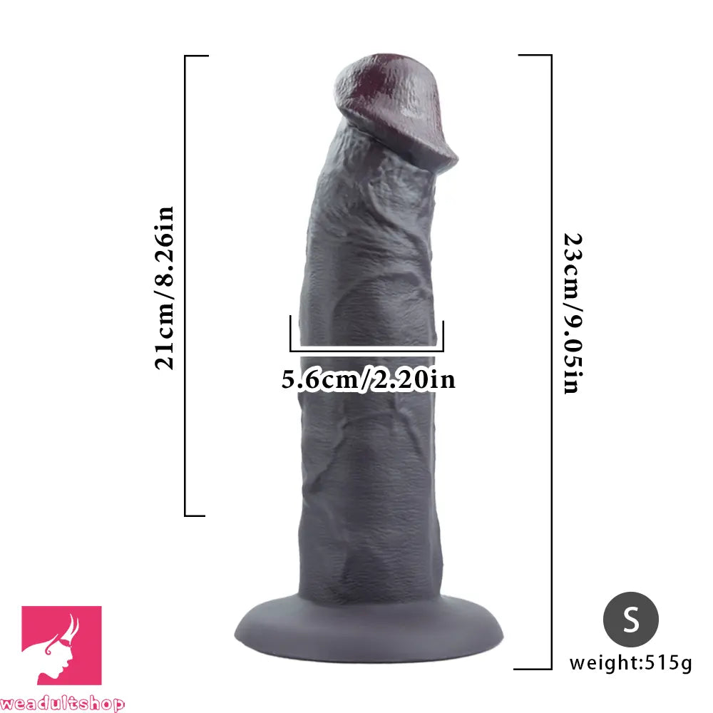 9.05in 11.02in 12.59in Egg-free Silicone Big Dildo For G Spot Adult Product