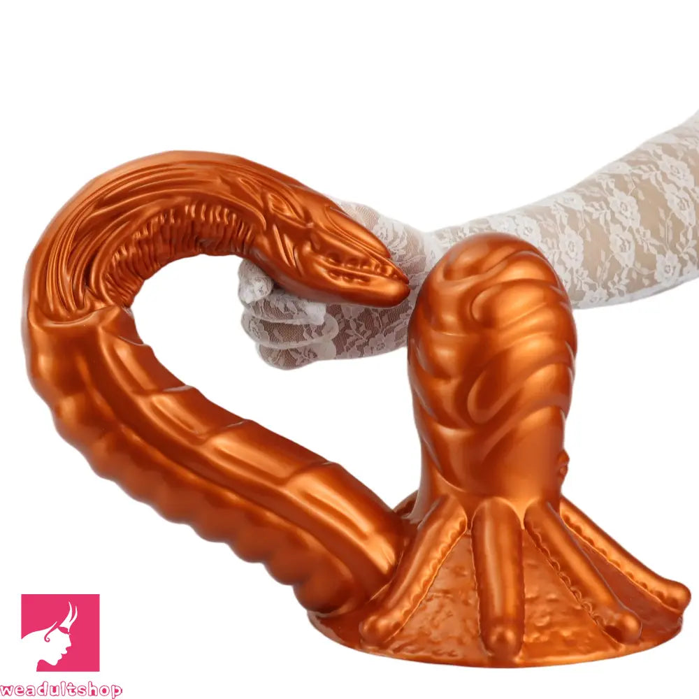 11.81in 17.7in Dual Ended Alien Anal Plug Soft Fantasy Dildo Anal Massage Dilator