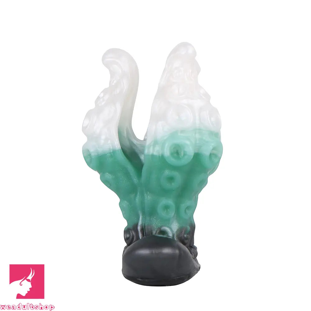 4.25in 5.15in 6.22in Odd Anchor Strap on Vibrating Mouth Gag Tentacle Dildo