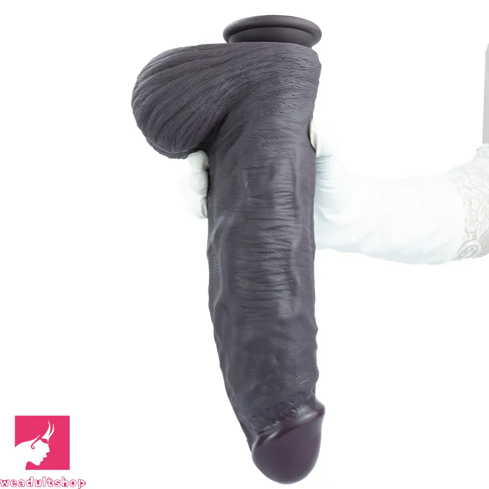 12.99in Huge Thick Lifelike Silicone Dildo Stimulate Solo Play Accessory