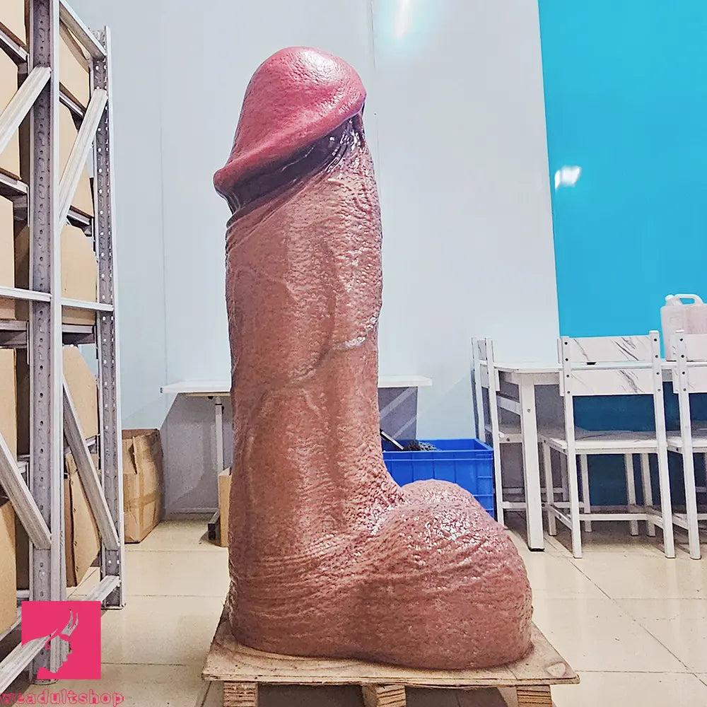 61.02in Double-layer Liquid Silicone Giant Huge Long Soft Penis Dildo