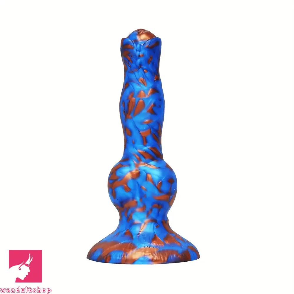 7.48in Fantasy Knot Dog Dildo For Women Silicone Thick Soft Lifelike Dildo