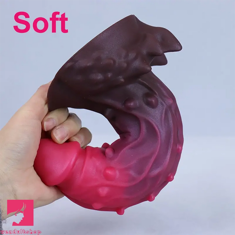 7.87in Real Silicone Monster Spiked Cock Dildo With Strong Suction Cup