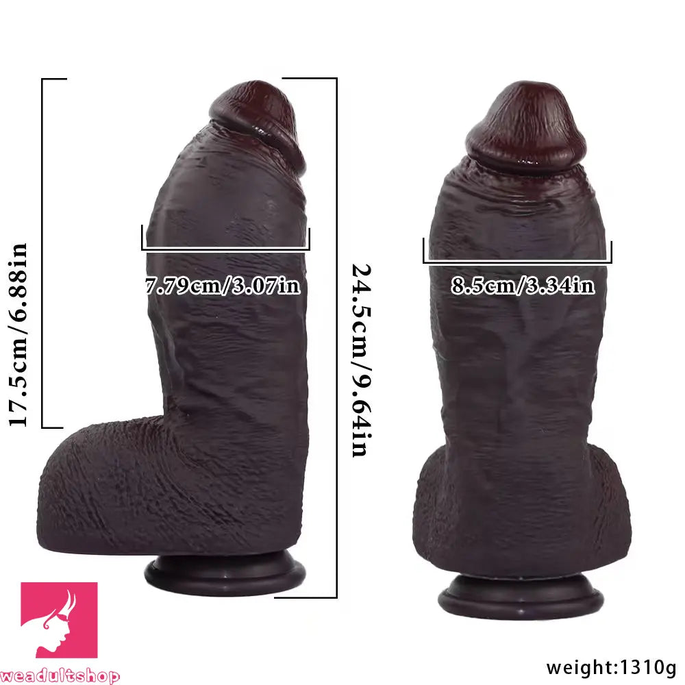 9.64in Real Skin Thick Big Dildo G-Spot Stimulator Anal Dilator Adult Erotic Toy