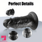 7.28in Real Black Silicone Soft Thick Penis Dildo For Hands-Free Stimulation