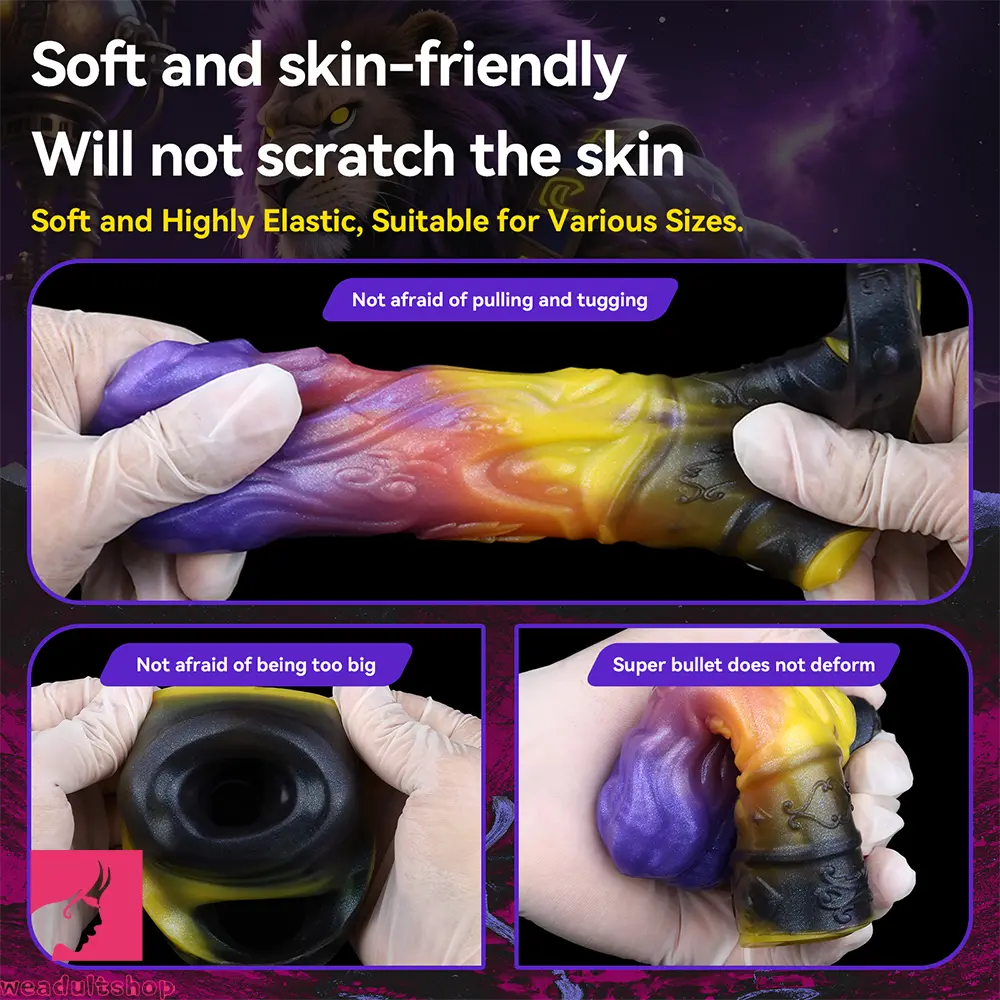 4.92in Fantasy Odd Small Silicone Soft Dildo Sleeve Cock Extender Toy