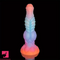 9.84in Silicone Luminous Big Dildo Animal Knot Anal Glow In Dark Prostate