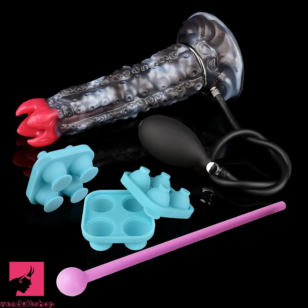 9.92in Tentacle Ovipositor Egg Laying Inflatable Dildo For Cock Masturbation