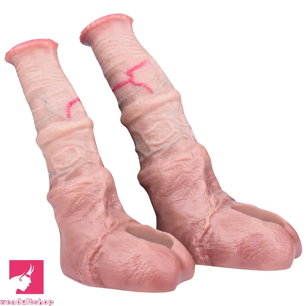 5.74in 6.92in Horse Cock Dildo Sleeve Real Skin Sleek Intimate Love Toy