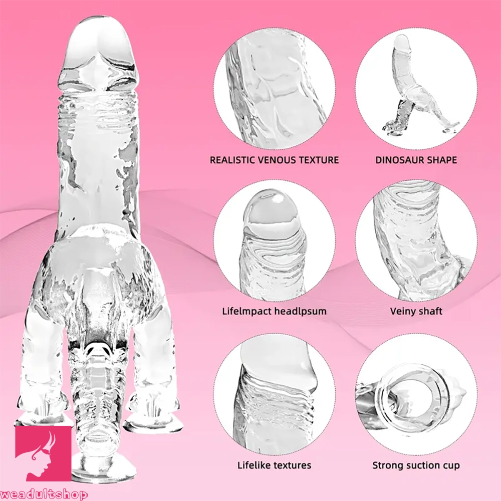7.81in Dragon Soft Dildo For Offhand Prostate Massage Fantasy Thick Dildo