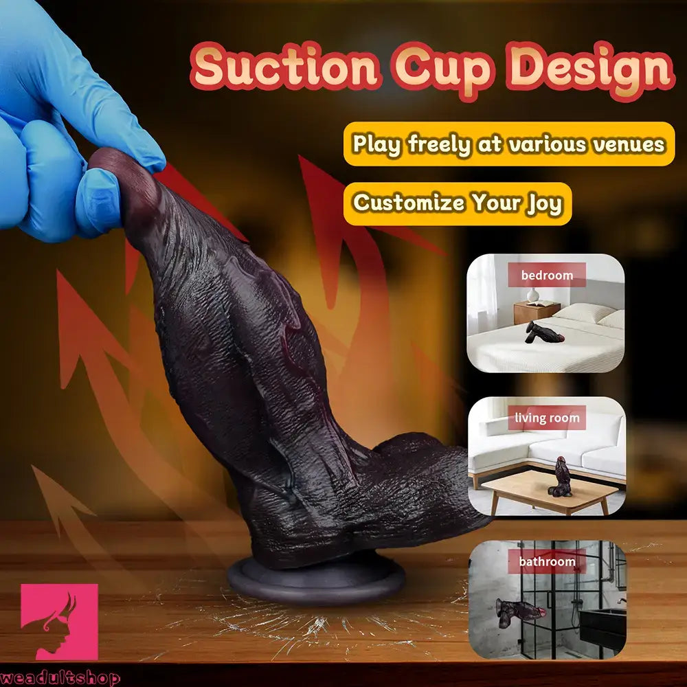 6.5in Dual Density Silicone Soft Real Feeling Dildo Adult Intimacy Love Toy