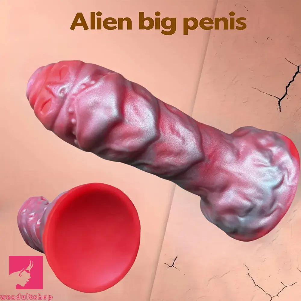 6.89in Thick Liquid Silicone Simulation Odd Fantasy Monster Creature Dildo