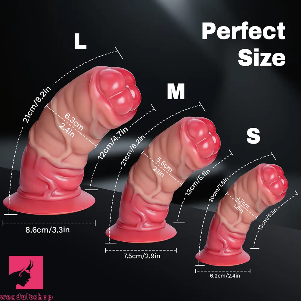 7.8in 8.2in Thick Fantasy Lifelike Silicone Dildo Penis For Women Couples