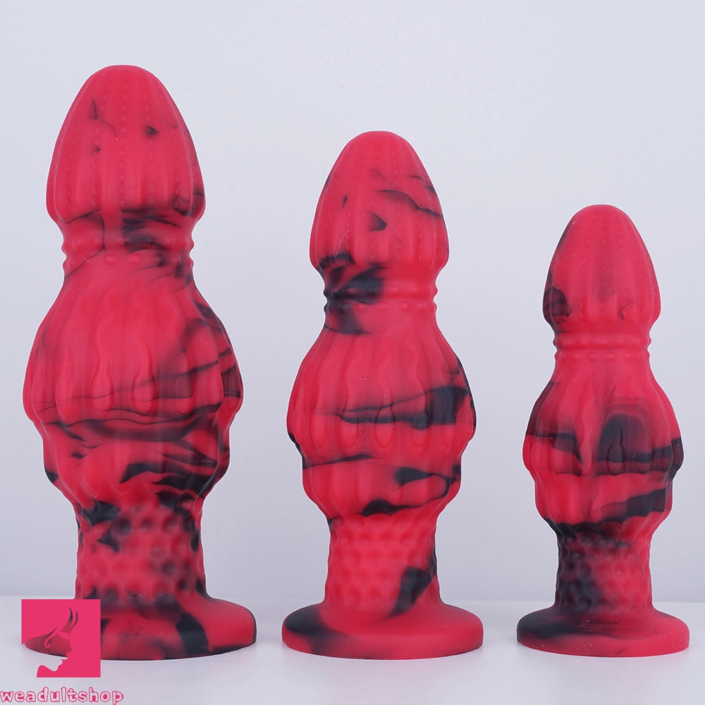 4.72in 5.51in 6.3in Silicone Fantasy Soft Anal Plug Dildo For Vaginal Massager