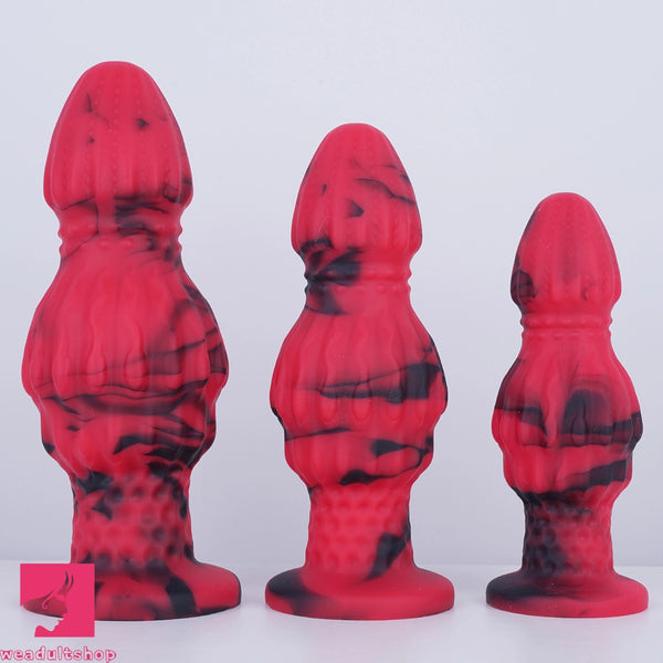 4.72in 5.51in 6.3in Silicone Fantasy Soft Anal Plug Dildo For Vaginal Massager