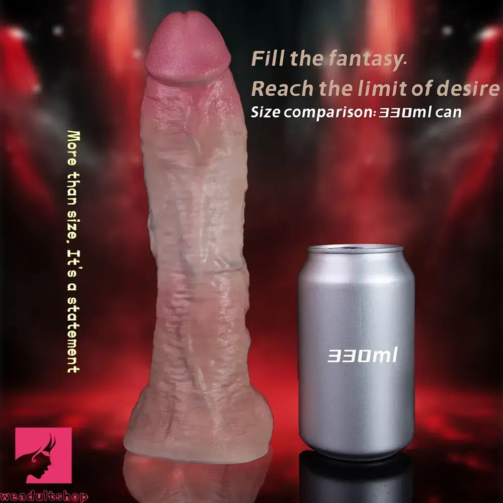 13in Dual Layer Silicone Long Huge Real Dildo For Anal Play Hands-Free Play