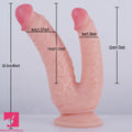 8in Realistic Double Sided Dildo Big PVC Lesbian Penis For Women Gay