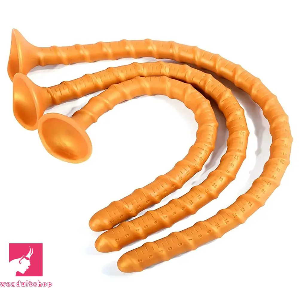 15.78in 19.28in 23.42in Extra-Long Silicone Male G Spot Dildo With Scale