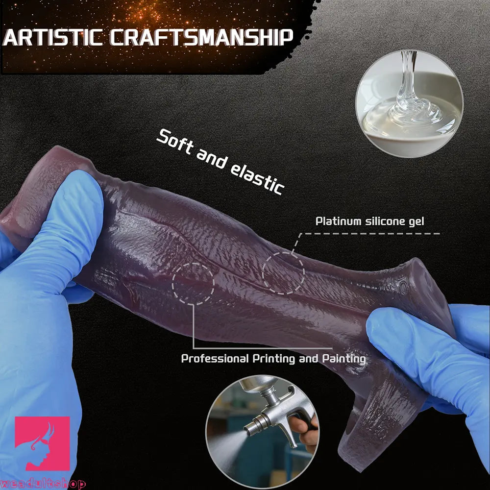 4.8in Platinum Silicone Real Lifelike Skin Dildo Sleeve Soft Male Cock Sleeve